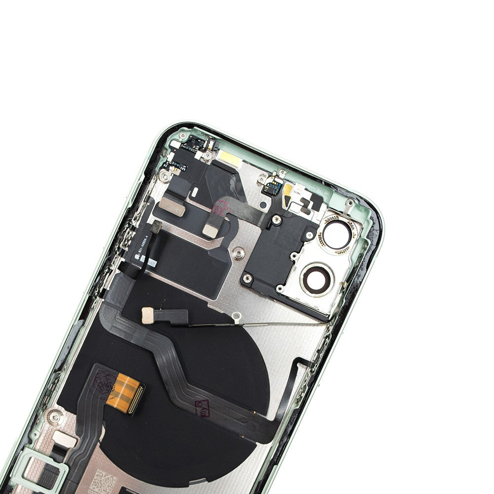 Rear Housing with Full Set Parts for iPhone 12-Green (Purple) Rear Housing with Full Set Parts for iPhone 12-Green (Purple)